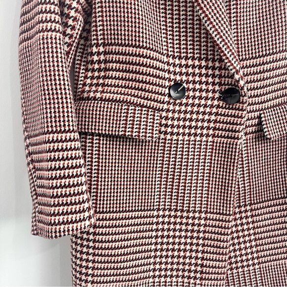 ONLY Classic Houndstooth Coat Sz Small - Picture 5 of 16